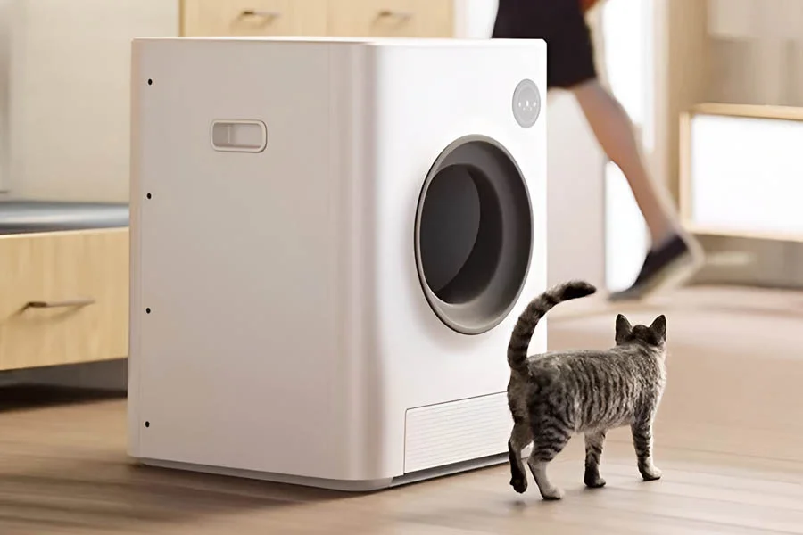 rotating litter tray